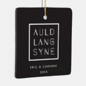 Kabel Auld Lang Syne Holiday Ornament - Wit (Rechts)