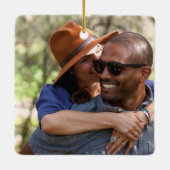 Kabel Auld Lang Syne Holiday Ornament - Wit (Achterkant)