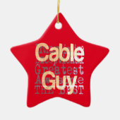 Kabel Guy Extraordinaire Keramisch Ornament (Voorkant)