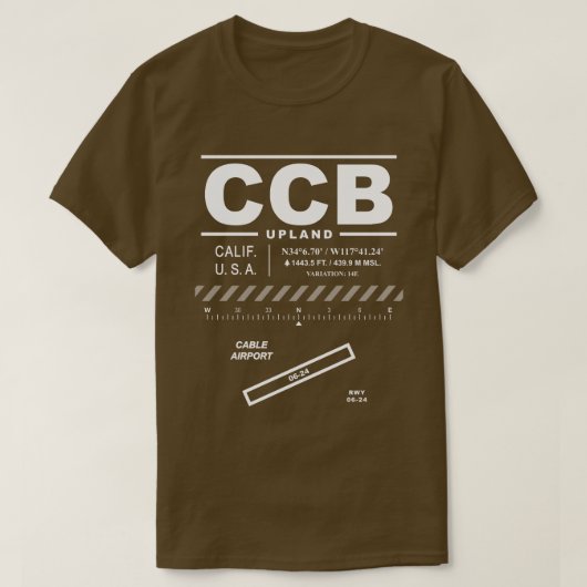Kabel Luchthaven CCB T-shirt (Design voorkant)