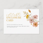 Kabel voor bloemenleefruimten, tuinbouwthema informatiekaartje (Voorkant)