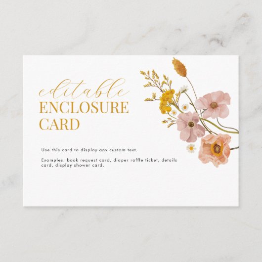 Kabel voor bloemenleefruimten, tuinbouwthema informatiekaartje (Voorkant)