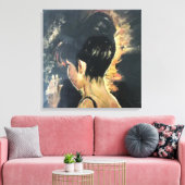 Kabelafdruk van schilderij van de oorspronkelijke canvas afdruk (Insitu (Woonkamer))