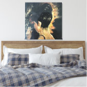 Kabelafdruk van schilderij van de oorspronkelijke canvas afdruk (Insitu (Slaapkamer))