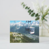 Kabelauto boven Chamonix Briefkaart (Staand voorkant)