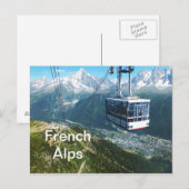 Kabelauto boven Chamonix Briefkaart (Voorkant / Achterkant)