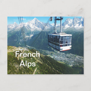 Kabelauto boven Chamonix Briefkaart