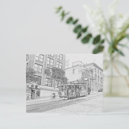 Kabelauto Briefkaart (Staand voorkant)