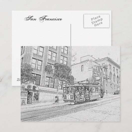 Kabelauto Briefkaart (Voorkant / Achterkant)