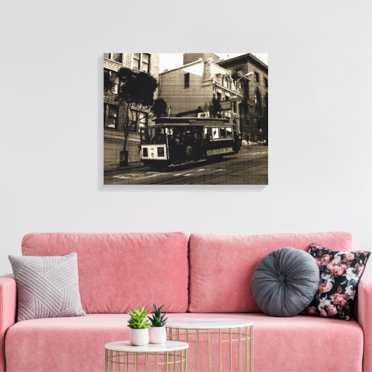 Kabelauto Canvas Afdruk (Insitu (Woonkamer))