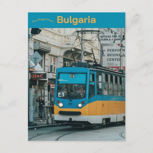 Kabelauto in Sofia Bulgarije Briefkaart (Voorkant)