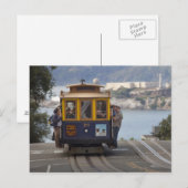 Kabelauto loopt naar Hyde Street in San Briefkaart (Voorkant / Achterkant)