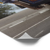 Kabelauto loopt naar Hyde Street in San Poster (Hoek)