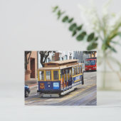 Kabelauto's in San Francisco Briefkaart (Staand voorkant)