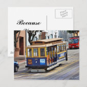 Kabelauto's in San Francisco Briefkaart (Voorkant / Achterkant)