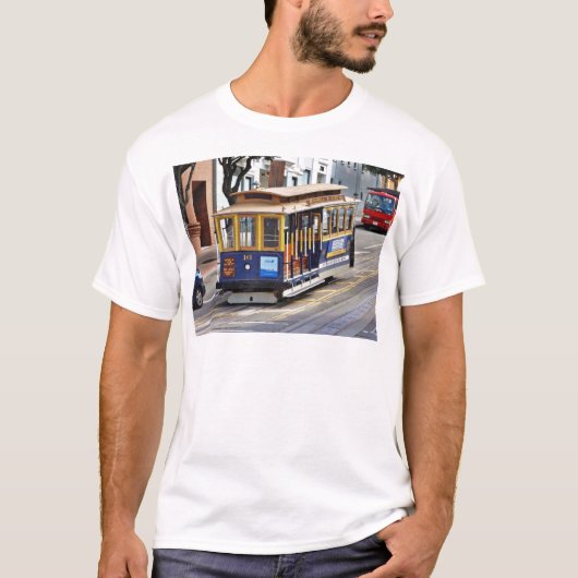 Kabelauto's in San Francisco T-shirt (Voorkant)