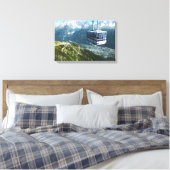 Kabelbaan boven Chamonix, Frankrijk Canvas Afdruk (Insitu (Slaapkamer))