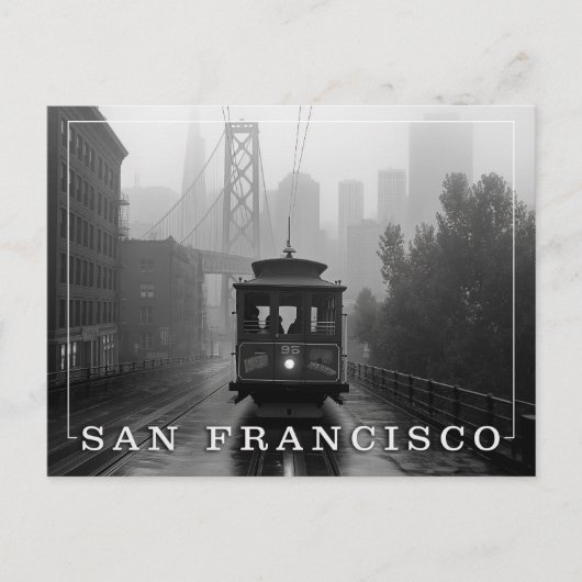Kabelbaan charme: A San Francisco Briefkaart (Voorkant)