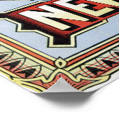  kabelbaan die New York naar Liverpool afstuurt Poster (Hoek)