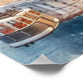 Kabelbaan Dubrovnik Kroatië waterverf Poster (Hoek)