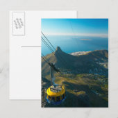 Kabelbaan van de Tafelberg, Kaapstad Briefkaart (Voorkant / Achterkant)