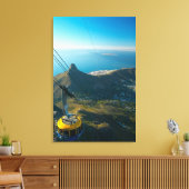Kabelbaan van de Tafelberg, Kaapstad Canvas Afdruk (Insitu (Woonkamer))