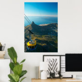Kabelbaan van de Tafelberg, Kaapstad Poster (Thuiskantoor)