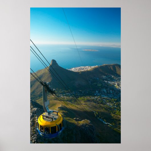 Kabelbaan van de Tafelberg, Kaapstad Poster (Voorkant)