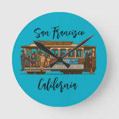 Kabelbaan wandklok (Voorkant)