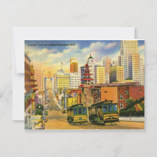  kabelbanen op San Francisco Hill Briefkaart