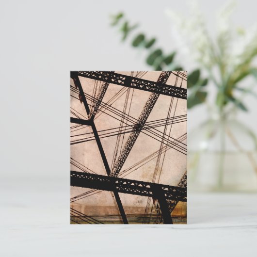 "kabelbrug" briefkaart (Staand voorkant)