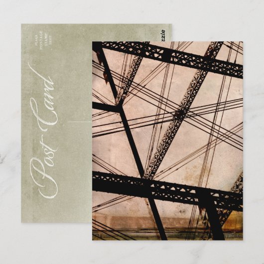 "kabelbrug" briefkaart (Voorkant / Achterkant)