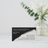 kabelconstructiemateriaal en stucco visitekaartje (Staand voorkant)