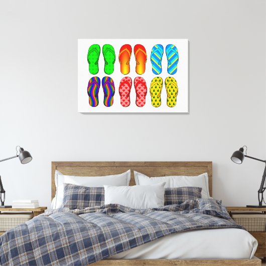 Kabeldoek met vlottervorm canvas afdruk (Insitu (Slaapkamer))