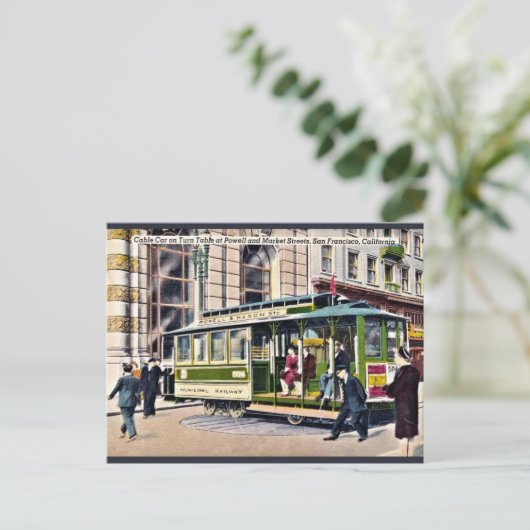 kabeldraaistel San Francisco, CA Briefkaart (Staand voorkant)