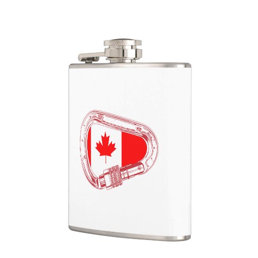 Kabelfles met Canada vlag Heupfles (Links)