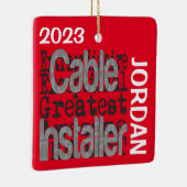 Kabelinstallateur Buitengewoon AANGEPAST Keramisch Ornament (Rechts)