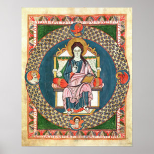 Kabeljauw 1948 Christus in Majesteit Poster