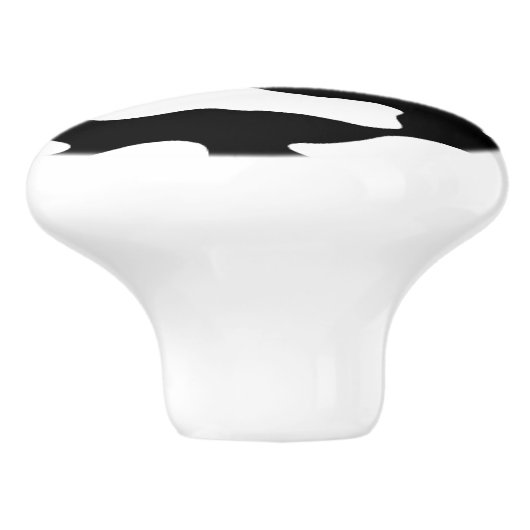 Kabeljauw afdrukken keukenknop keramische knop (Zijkant)