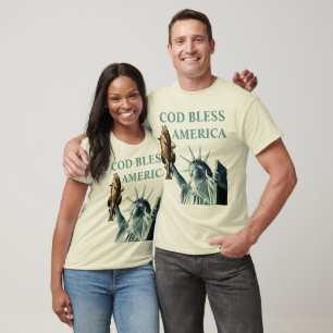 Kabeljauw Bless America T-shirt