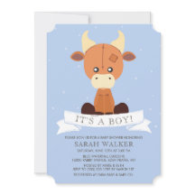 Kabeljauw Blue Yellow Het is een jongen! Baby Show