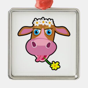 Kabeljauw-cartoon Metalen Ornament