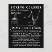 Kabeljauw Champion, boxing Class Advert Flyer (Voorkant)