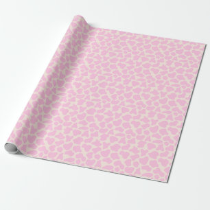 Kabeljauw dierprintpatroon esthetisch roze cadeaupapier