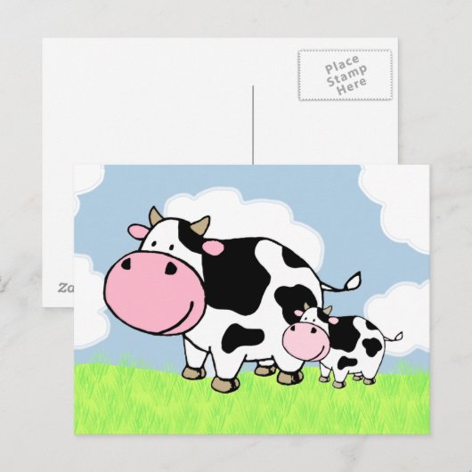 Kabeljauw en Baby Briefkaart (Voorkant / Achterkant)