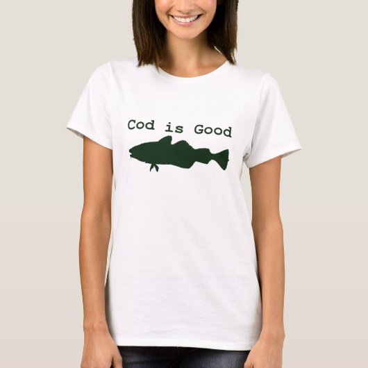 Kabeljauw is goed t-shirt (Voorkant)