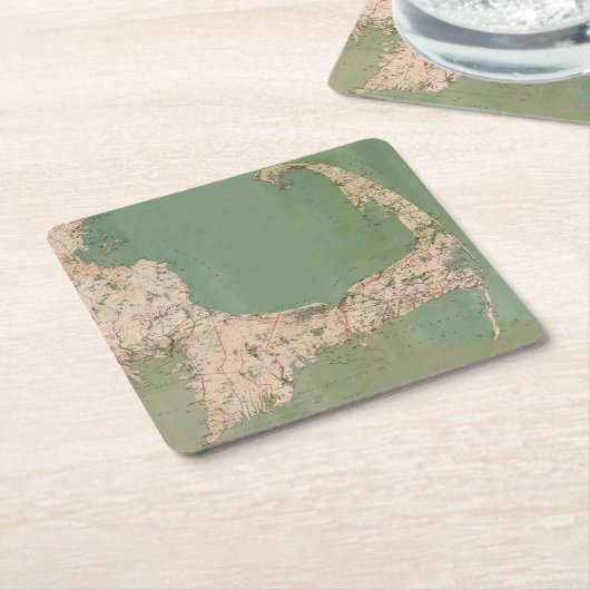 KABELJAUW KABEL DROOKKASTERS KARTONNEN ONDERZETTERS (Schuin)