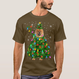 Kabeljauw kerstboom met kerstbomen t-shirt