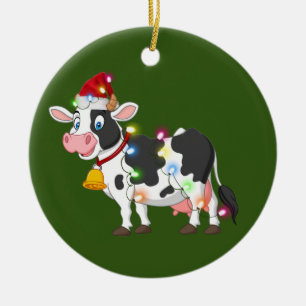 Kabeljauw met Pet licht kerstmis Keramisch Ornament