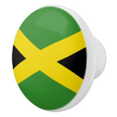 Kabeljauw met vlag van Jamaica Keramische Knop (Rechts)